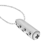 Paw Print Bullet Jewelry Urn - Love Charms® Option