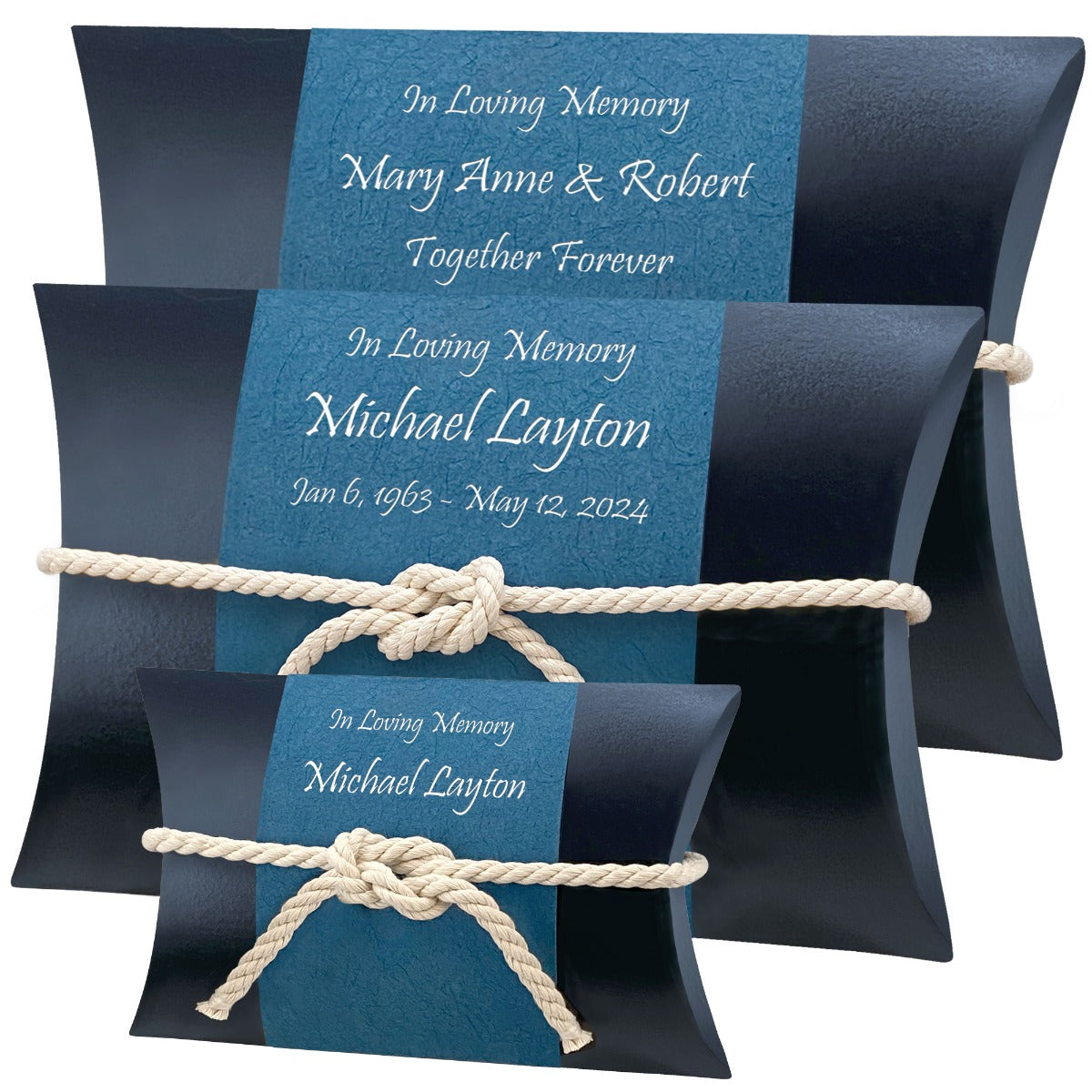 Oceanic Peaceful Pillow® Water Burial Cremation Urn - Biodegradable Water Burial At Sea Urn