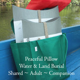 Ivory Companion Peaceful Pillow® Flowers & Pearls Water Burial Urn