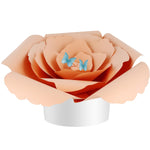 Peach Peaceful Petal® Flower Water Burial Adult Urn - Blue Butterfly Option