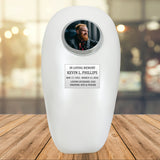 Pearl Motorcycle Gas Tank Large Adult Cremation Urn - Free Plate & Photo Option