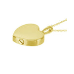 Perfect 10KT or 14KT Gold Heart Cremation Urn