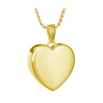 Perfect 10KT or 14KT Gold Heart Cremation Jewelry Urn - SHIPS NOW