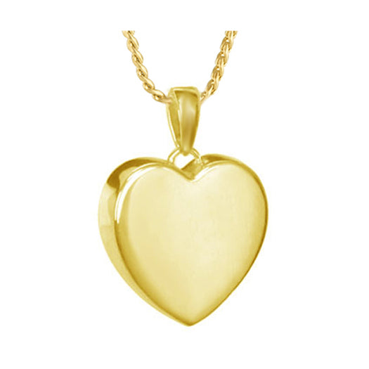 Perfect 10KT or 14KT Gold Heart Cremation Jewelry Urn - SHIPS NOW