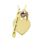 Perfect Heart Gold Swing Jewelry Urn - Love Charms® Option