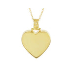 Perfect Heart Gold Swing Jewelry Urn - Love Charms® Option