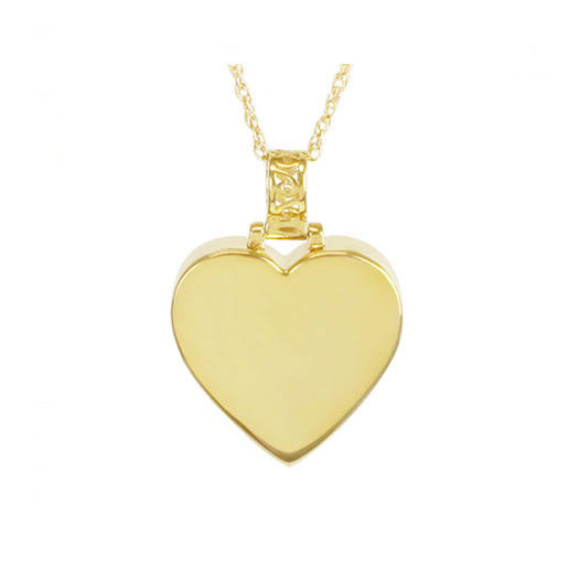 Perfect Heart Gold Swing Jewelry Urn - Love Charms® Option
