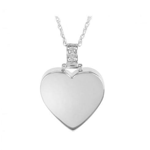 Perfect Heart Silver Swing Pendant Urn