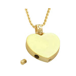 Perfect Swing Heart 10KT or 14KT Gold Cremation Jewelry Urn - ORDER NOW