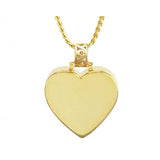 Perfect Swing Heart 10KT or 14KT Gold Cremation Jewelry Urn - ORDER NOW