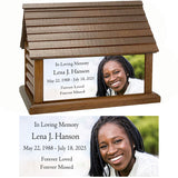 Perfect Memories Photo Log Cabin Adult Cremation Urn - Keep The Memory® Urn 