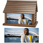 Perfect Memories Photo Log Cabin Adult Cremation Urn - Keep The Memory® Urn 