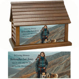 Perfect Memories Photo Log Cabin Adult Cremation Urn - Keep The Memory® Urn 