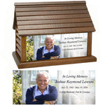 Perfect Memories Photo Log Cabin Adult Cremation Urn - Keep The Memory® Urn 