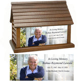 Perfect Memories Photo Log Cabin Adult Cremation Urn - Keep The Memory® Urn 