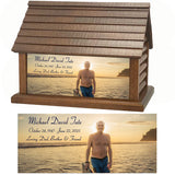 Perfect Memories Photo Log Cabin Adult Cremation Urn - Keep The Memory® Urn 