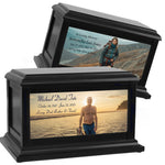 Perfect Memories Photo Wood Adult or Medium Cremation Urn - Keep The Memory® Urn