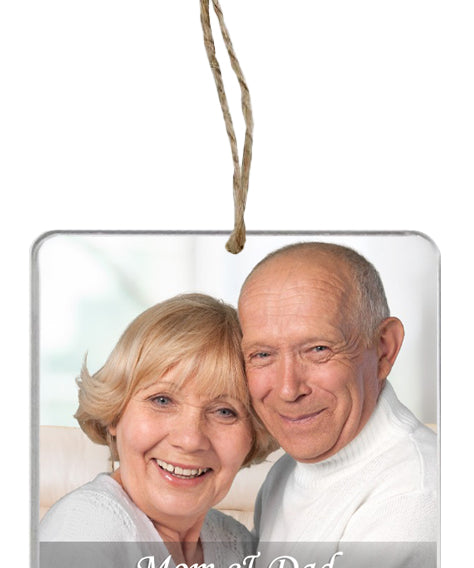 Memorial Photo Ornament - 2 Lines of Personalization