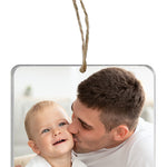 Memorial Photo Ornament - 2 Lines of Personalization