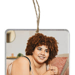 Memorial Photo Ornament - 2 Lines of Personalization