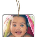 Memorial Photo Ornament - 2 Lines of Personalization