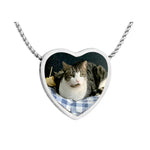 Color Photo Pet Slider Heart Jewelry Urn Pendant - Love Charms® Option