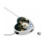 Color Photo Pet Slider Heart Jewelry Urn Pendant - Love Charms® Option