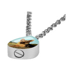 Pet Color Photo Pendant Teardrop Jewelry Urn Pendant - Cat or Dog - Love Charms® Option