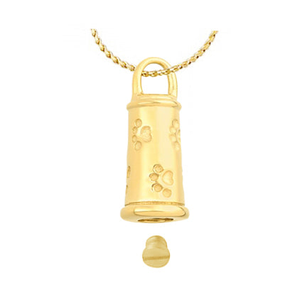 Doggy Gold Hydrant Jewelry Ash Urn - Love Charms® Option