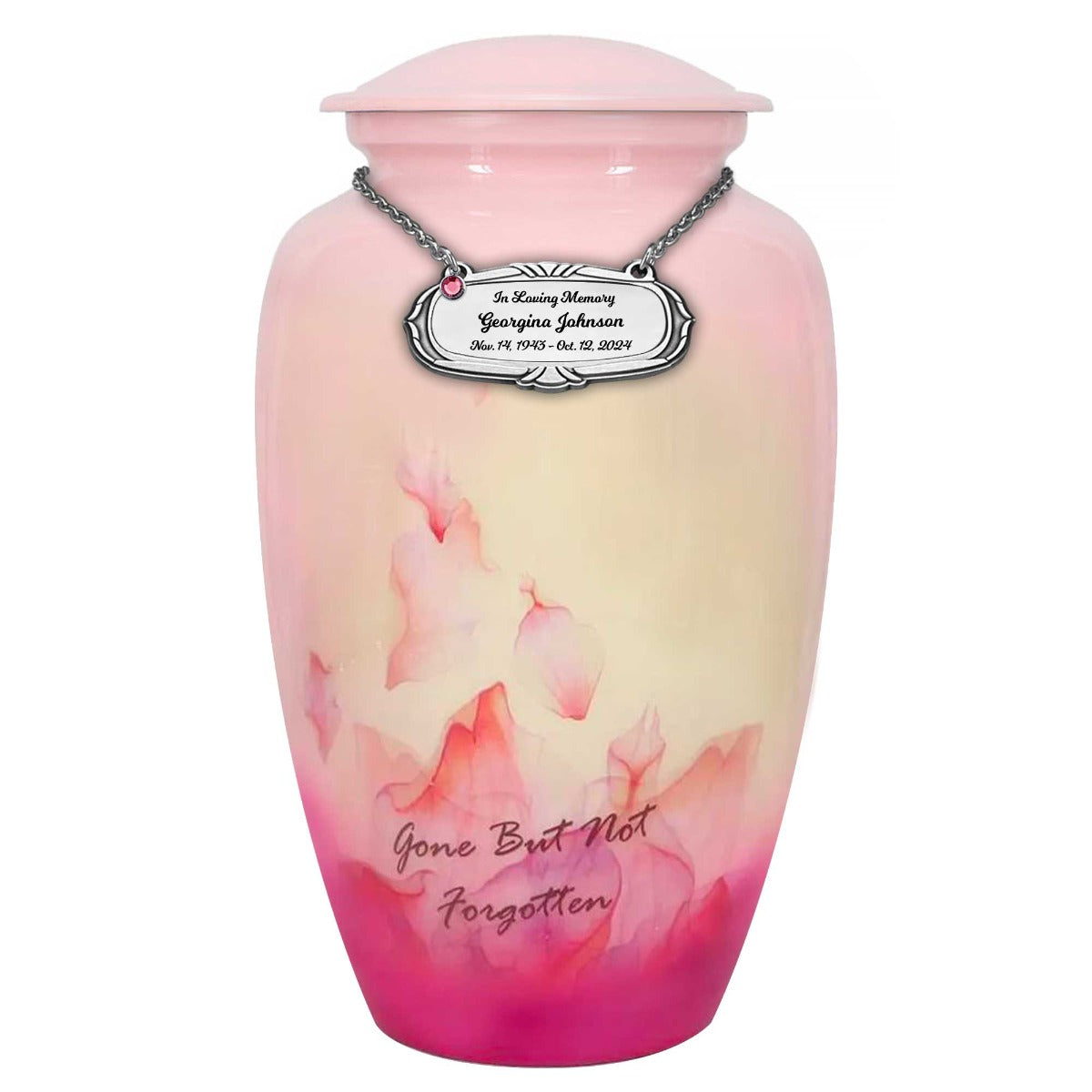 Petals Gone But Not Forgotten Urn - Tribute Wreath™ - Pro Sand Carved Engraving