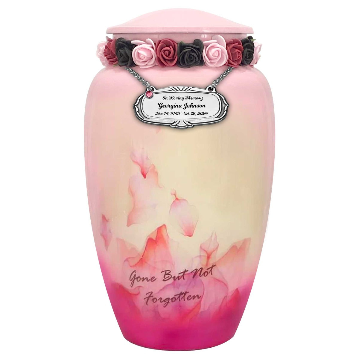 Petals Gone But Not Forgotten Urn - Tribute Wreath™ - Pro Sand Carved Engraving