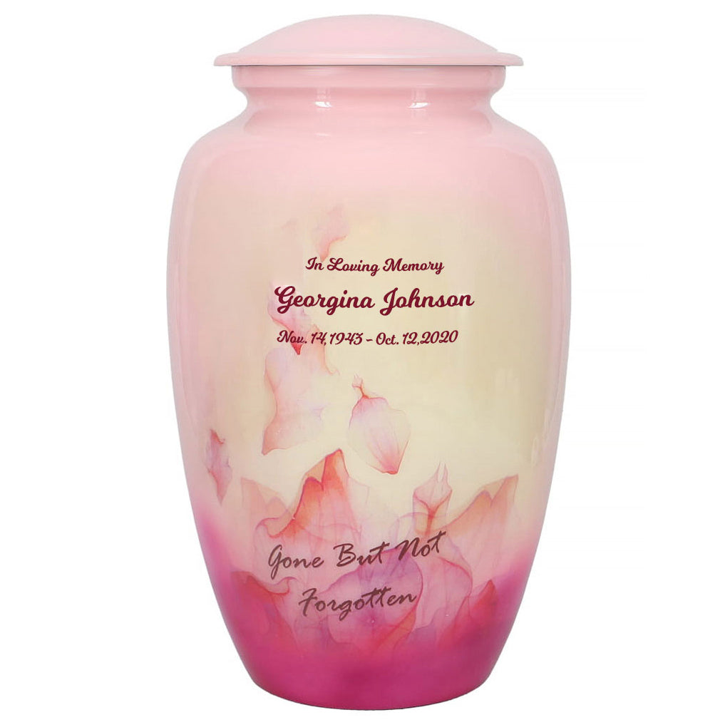 Petals Gone But Not Forgotten Urn - Tribute Wreath™ - Pro Sand Carved Engraving