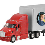 Trailer Cremation Urn & Peterbilt 387 Red Truck Décor