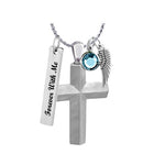 Pewter Cross Pendant Urn
