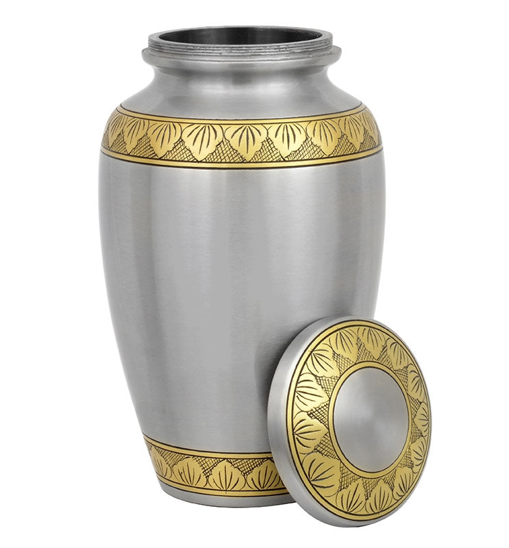 Dignity Pewter & Gold Cremation Urn