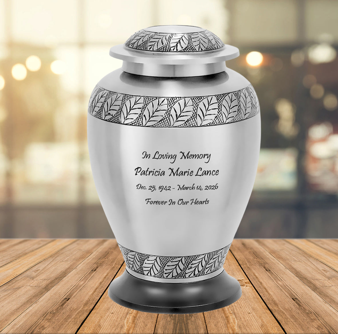 Memorial Garden Adult Urn - Pro Diamond Engraving