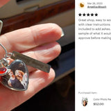 Color Photo Pendant Heart Jewelry Urn - Love Charms® Option 