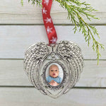 Angel Wing Photo Christmas Ornament - Love Charms® Option