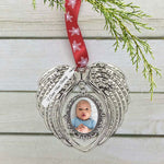 Angel Wing Photo Christmas Ornament - Love Charms® Option