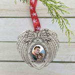 Angel Wing Photo Christmas Ornament - Love Charms® Option