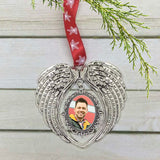 Angel Wing Photo Christmas Ornament - Love Charms® Option