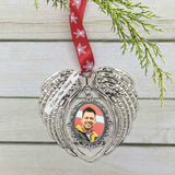 Angel Wing Photo Christmas Ornament - Love Charms® Option