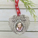 Angel Wing Photo Christmas Ornament - Love Charms® Option