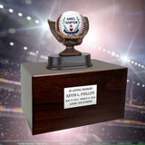 Photo Baseball Mitt Adult or Youth Cremation Urn - Free Engraved Pewter Plate