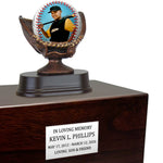 Photo Baseball Mitt Adult or Youth Cremation Urn - Free Engraved Pewter Plate