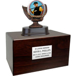 Photo Baseball Mitt Adult or Youth Cremation Urn - Free Engraved Pewter Plate