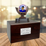 Photo Baseball Mitt Adult or Youth Cremation Urn - Free Engraved Pewter Plate