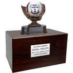 Photo Baseball Mitt Adult or Youth Cremation Urn - Free Engraved Pewter Plate