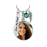Color Photo Round Pendant Jewelry Urn - Love Charms® Option