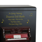 Piano Braille Cremation Urn